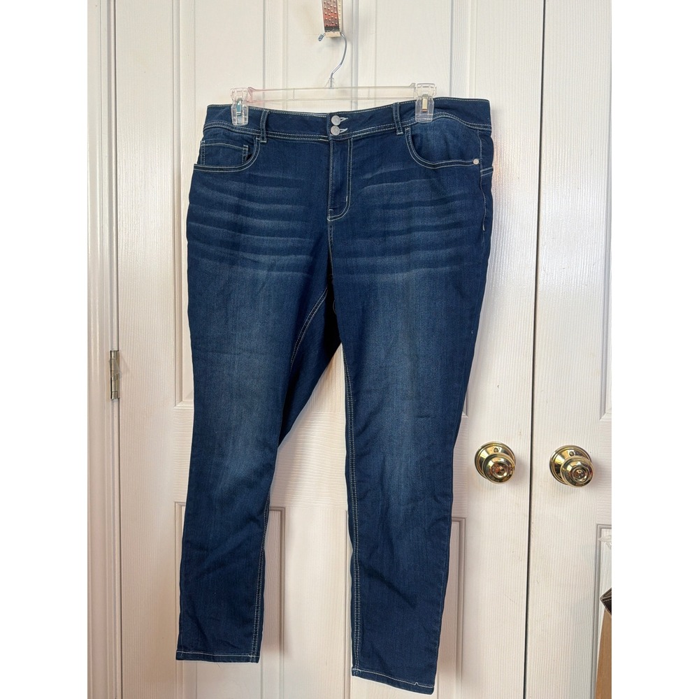 C.‎ Est. 1946 Denim Women Dark Wash Skinny Jeans Size 18WP Petite